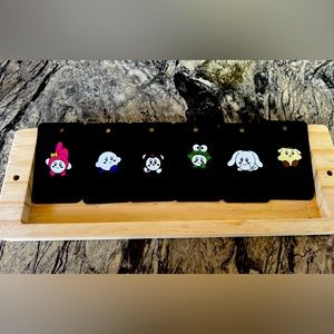 Set of 6 Kirby Sanrio theme pins